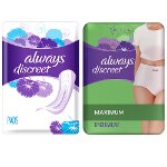 Save $1.00 on Always Discreet Incontinence