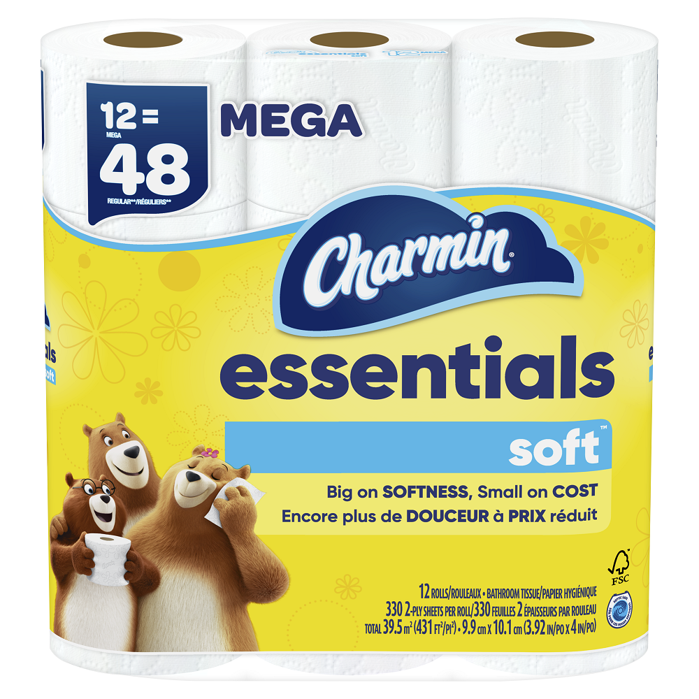 Save $1.00 on Charmin Essentials Tissue